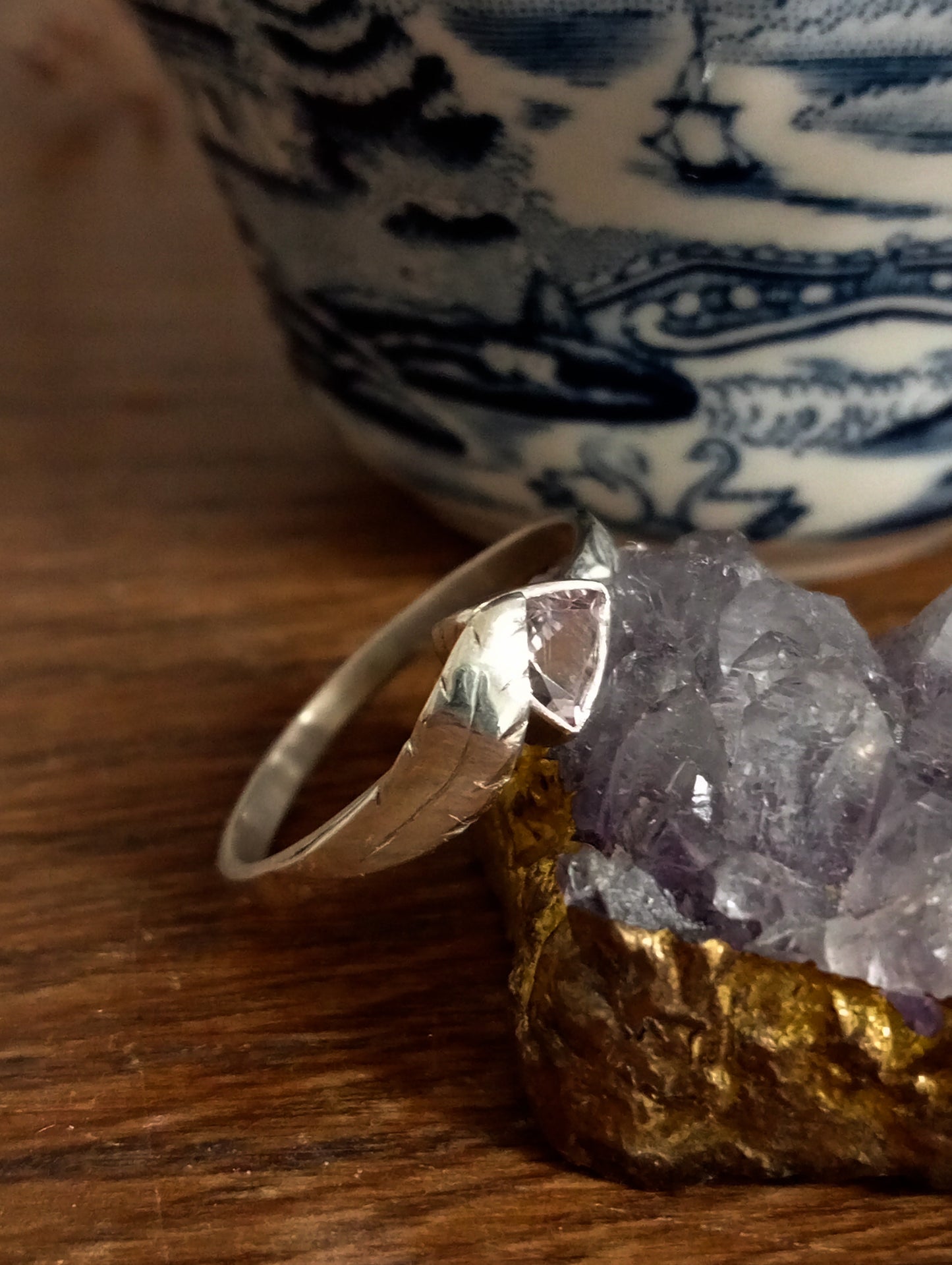 Bague Chloé avec feuille.
