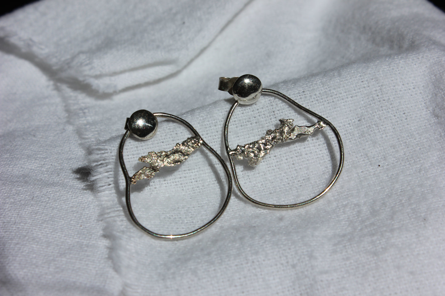 Boucles d'oreilles Fusion petite taille.