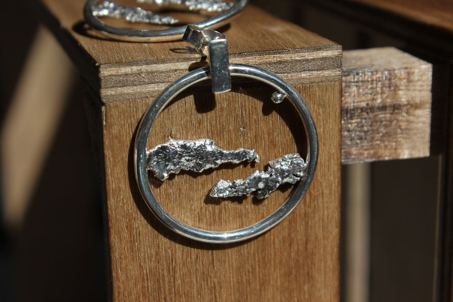 Boucles d'oreilles Fusion grande taille.