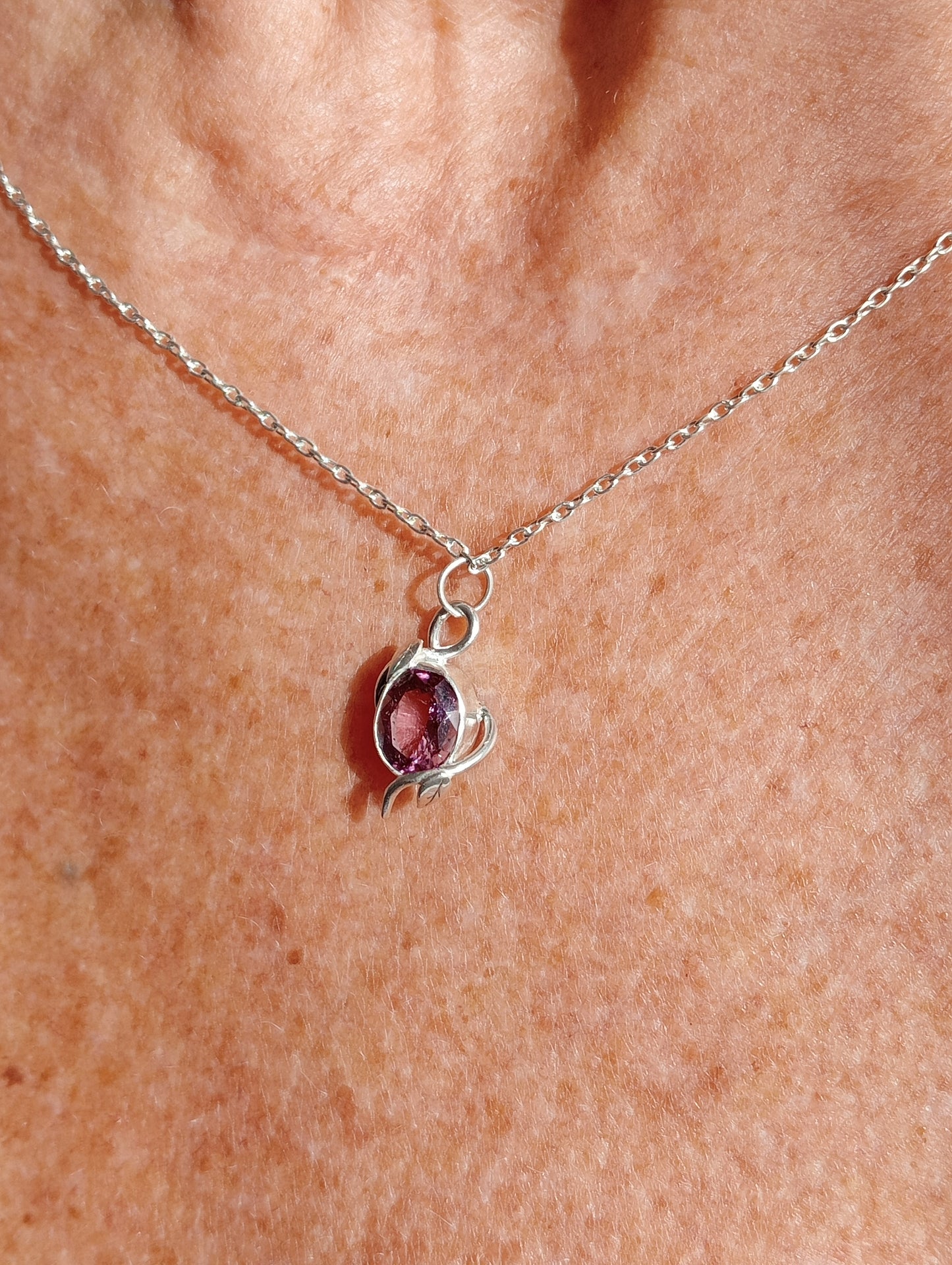 Pendentif serti d'une tourmaline (vendu)