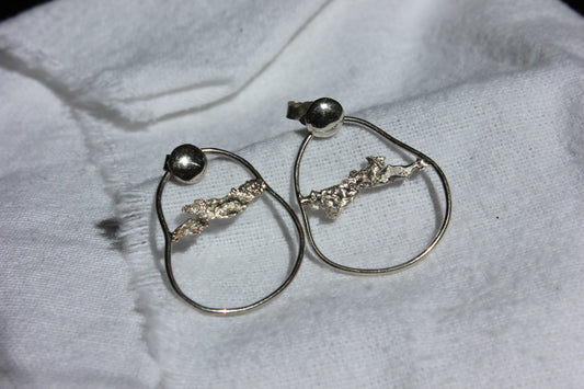 Boucles d'oreilles Fusion petite taille.