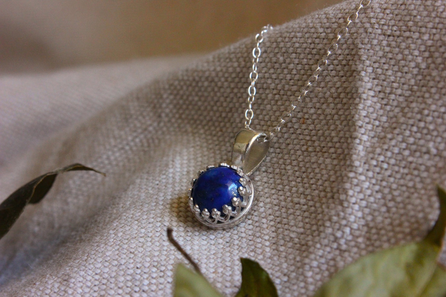 Collier en argent et lapis lazuli