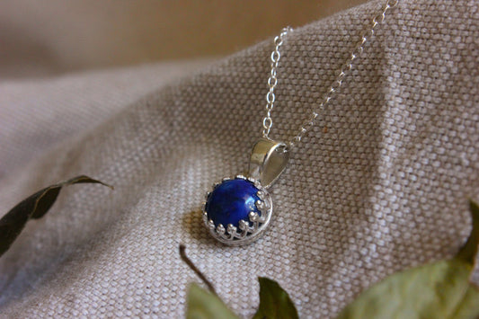 Collier en argent et lapis lazuli