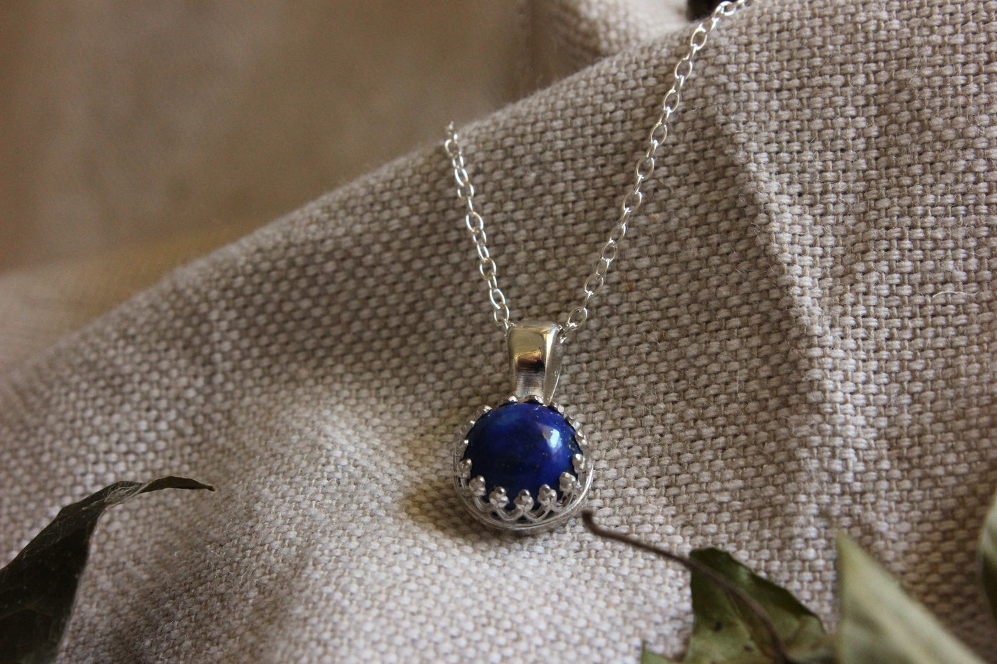 Collier en argent et lapis lazuli