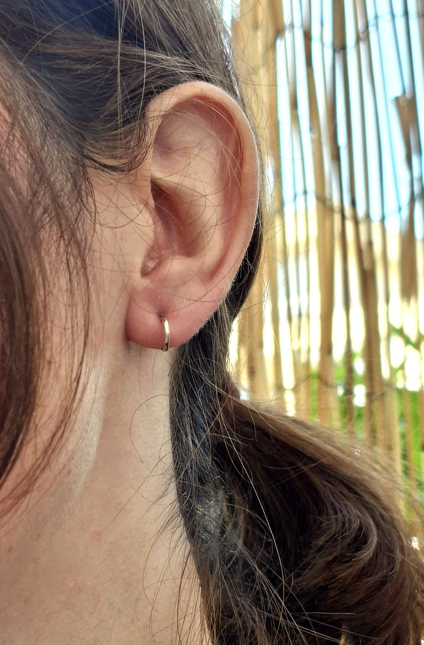 Boucles d'oreilles anneaux en argent